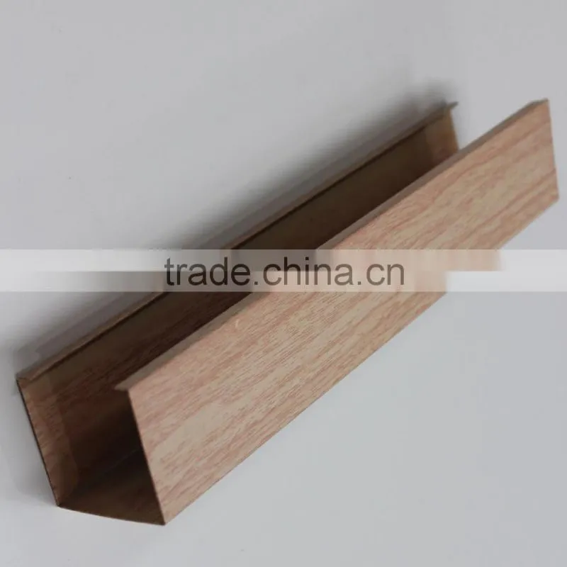 Shallow Wood Grain Aluminum Decorative Ceiling Panel U Aluminum Screen Ceiling Tiles
