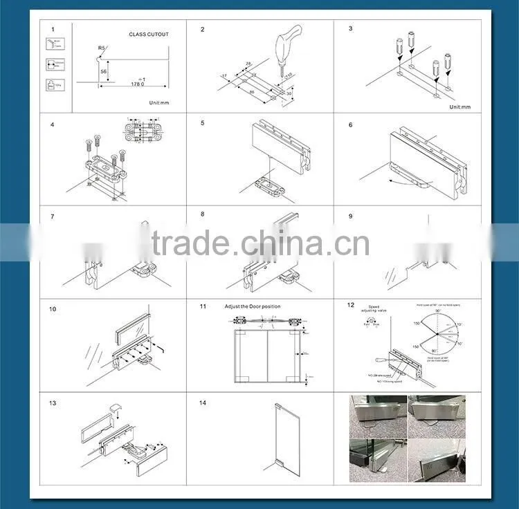 Hydraulic Door Closer,Hydraulic Floor Hinge, Non Digging Floor Spring