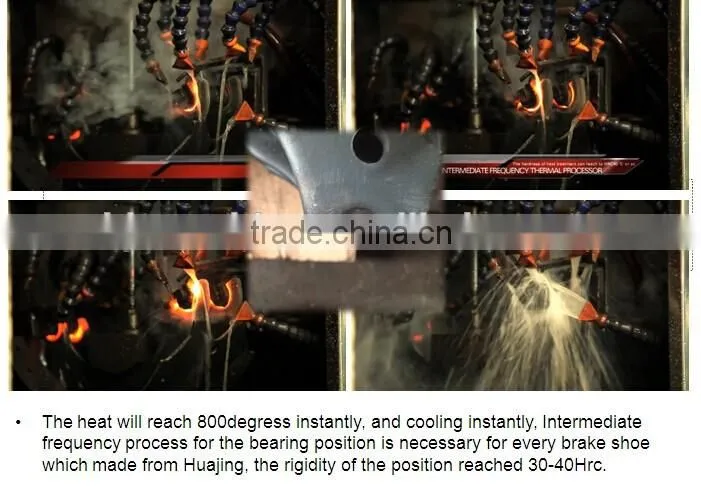 BPW type international standards brake shoes for axle