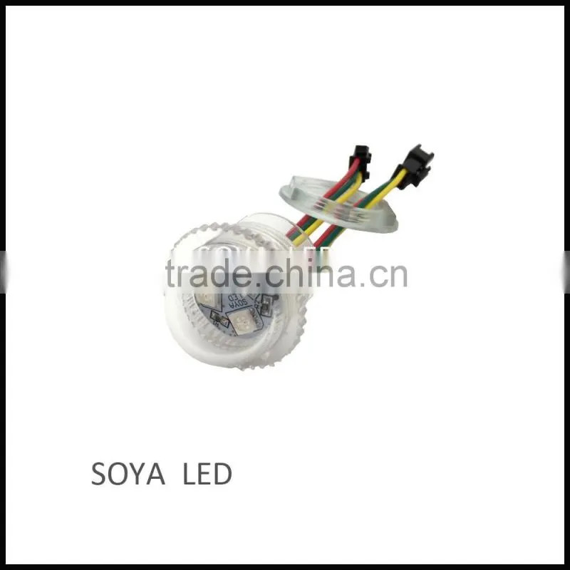 transparent cover frosted white cover ucs1903 26mm rgb led pixel lights