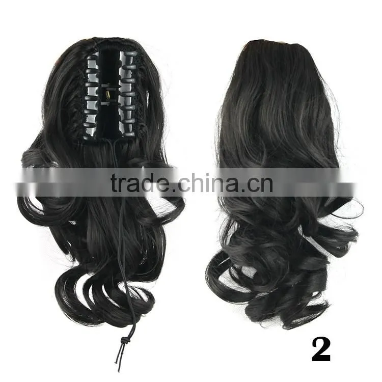 beautiful new style cheap various color wrap around high tempreture fiber dreadlock ponytail for black women