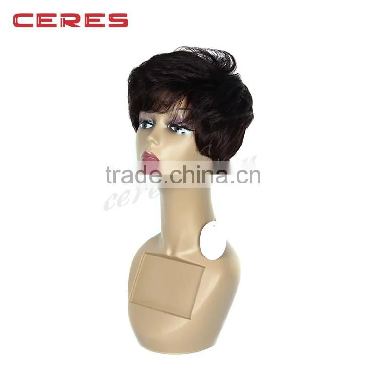 Hot sales virgin human hair half wigs afro kinky curly half wig