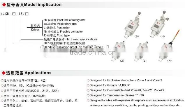 dLXK explosion proof limit switch