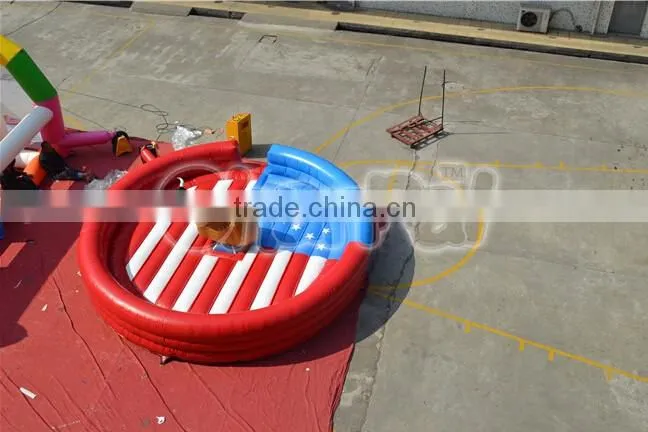 2016 Hot Sale Inflatable Mechanical Rodeo Bull Game with Inflatable Mattress China Supplier
