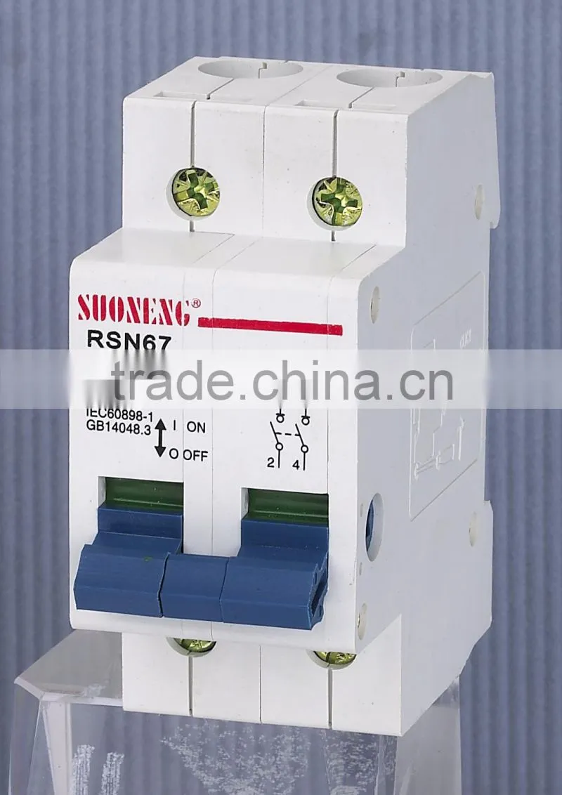 low voltage isolator switch circuit breaker 1P