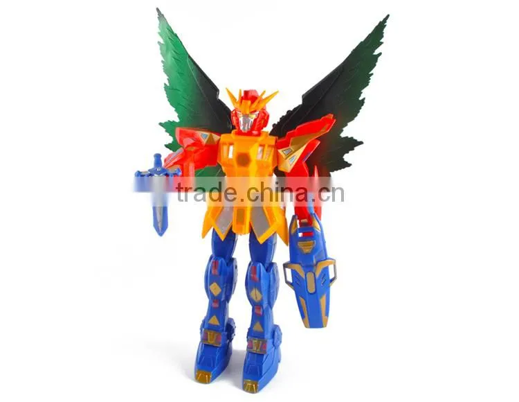 Hot selling small model plastic kids toy robot with light
