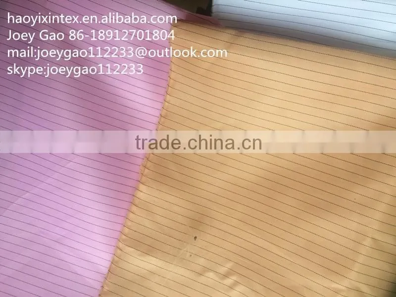 100% Polyester AntiStatic Fabric /shikibo fabric/esd garment