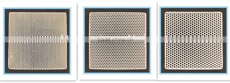 81.8*81.8*12.7 Round hole ceramic filter for grey ductile iron casting , porous filter