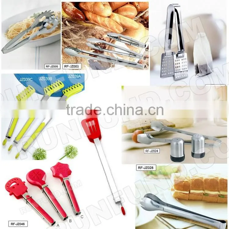 Stainless Steel Food Tong with Large Loop for Hanging - Lifetime Guarantee