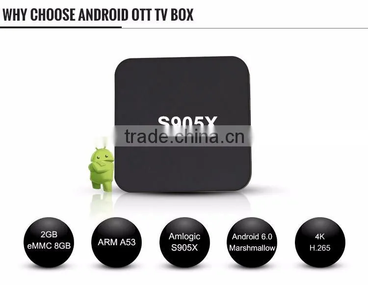 JUNUO 2016 newest firmware update A53 quad core google linux marshmallow smart android 6.0 tv box