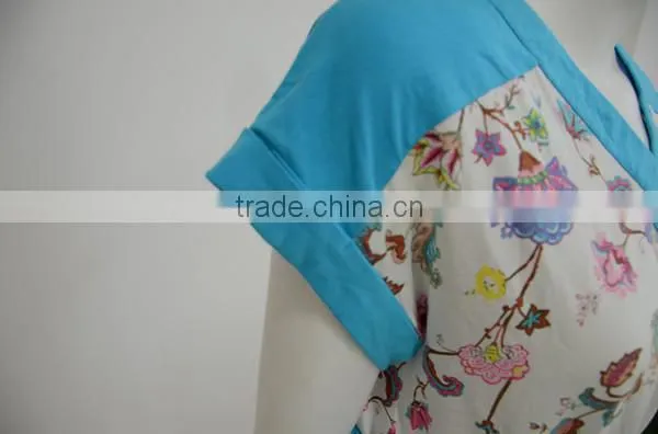 hot sale printed ladies casual dresses