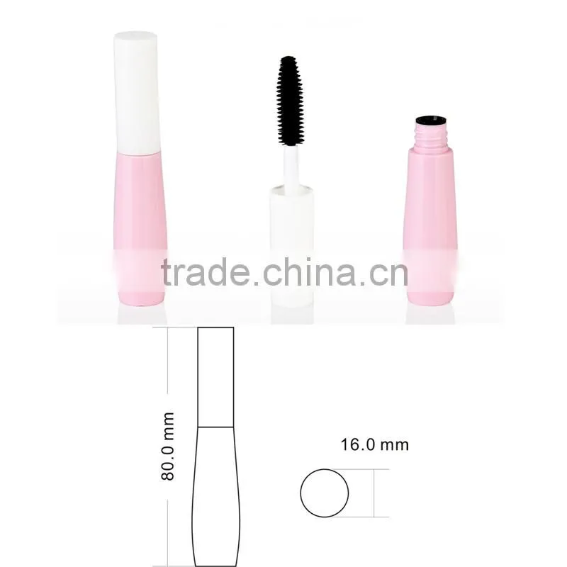mini empty pink clear mascara tube