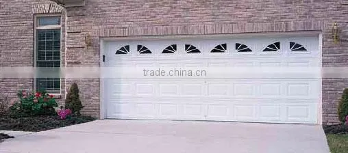 PVC windows for sectional garage door