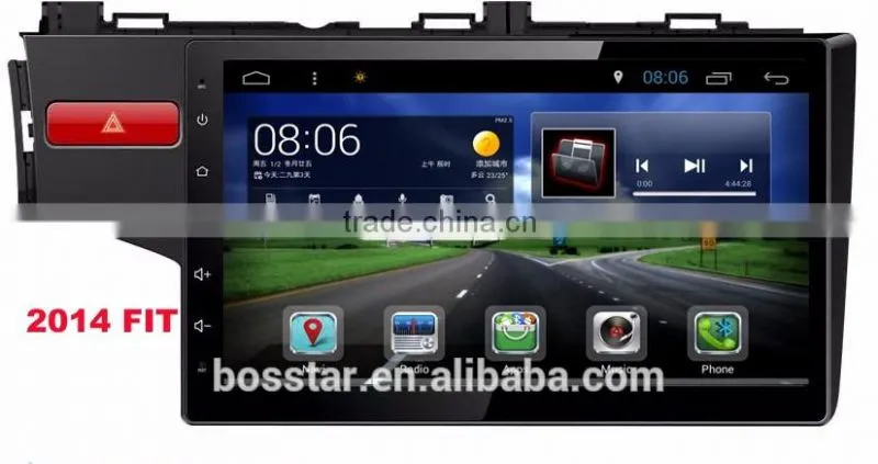 Android car radio audio gps for HONDA FIT 2014 with wifi,bluetooth,16g inand FREE IGO MAP