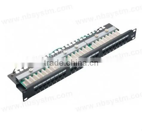 24 port UTP Cat5e Patch Panel 19" 1U