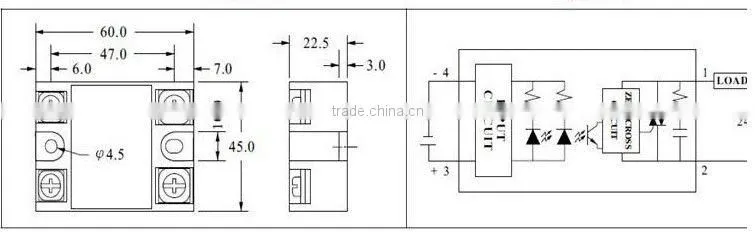 high quality 24v relay solid state SSR-40DA