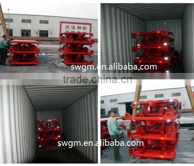 2016 Hot selling 7CX-5T 5 ton Tipping Farm tractor Trailer with ISO,CE,PVOC-COC certificate