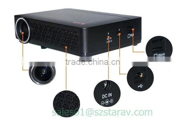 home business use 1080p wifi bluetooth dlp mini projector
