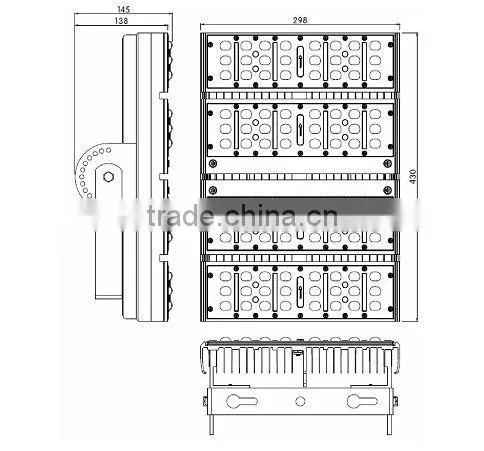 220V led canopy gas station lighting
