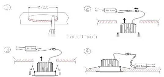 Saving energy hot sales Downlights 26w SMD COB LED China Shenzhen bulb