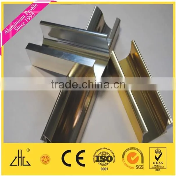 High Quality OEM Mirror Polished Aluminum profile/anodized polished aluminum extrusion profile manufacturer/factory