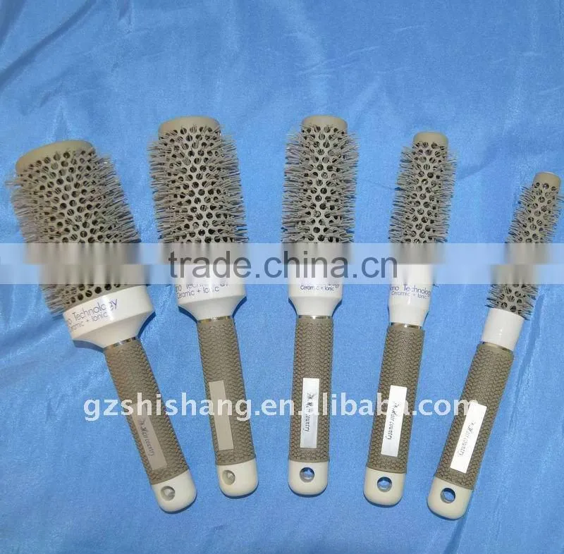 Professional Hairdresser Vent Round ceramic Hair Brush set