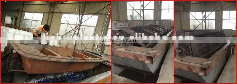 6 meters river cleaning plastic boat