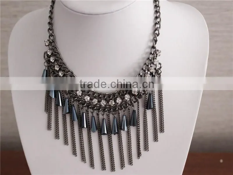 Fashion Bell Shape Jewelry Necklace, Crystal Necklaces Jewelry