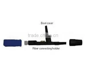 55mm Length FTTH Assembly SC Fiber Optic Fast Connector / Quick Connector