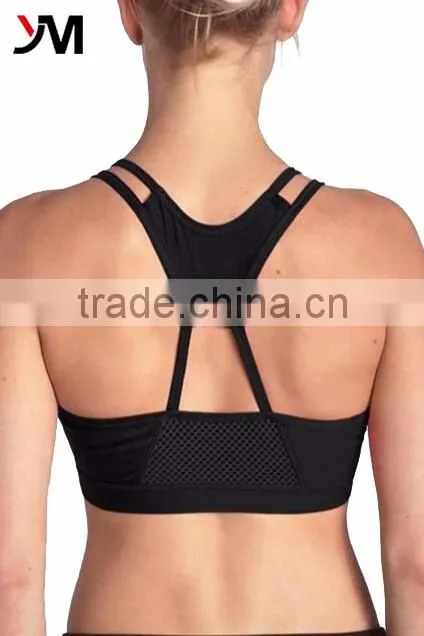 Customized Ladies Gymwear Seamless Workout Top Wear Yoga Push Up Bra