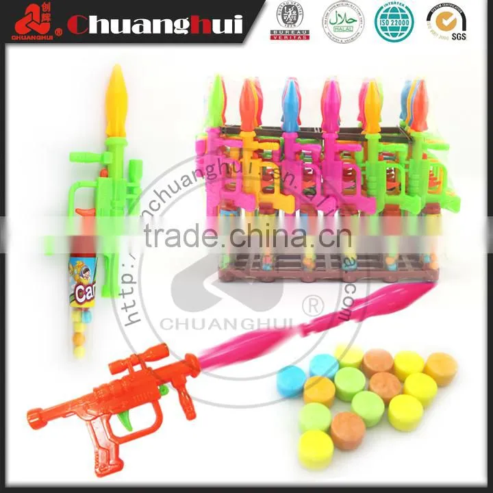 Plastic Rocket Toy Soldier / Gun Toy Candy
