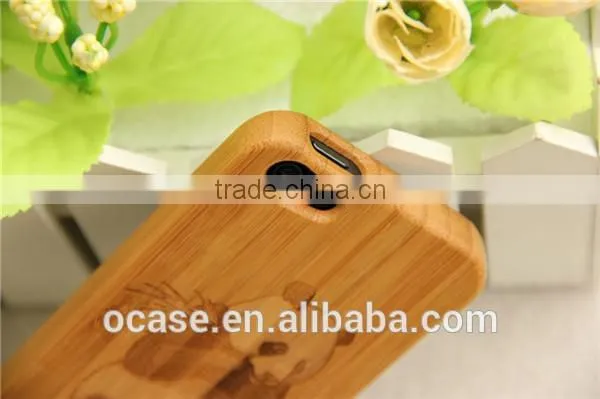 Cute Panda Bamboo Cell Phone Cover Right Open Case for iphone5