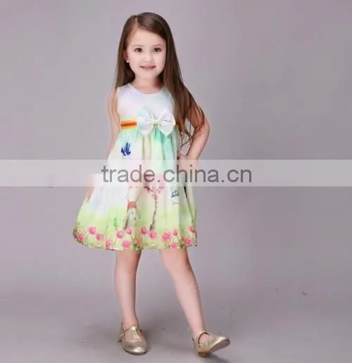 2016 new arrived flower girl kids fashion dresses sweet cute baby kids clothes girls dresses