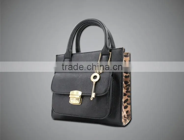 2015 best selling Leopard style lady handbag