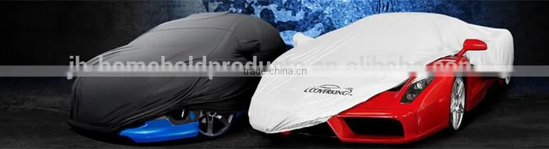 Black color 100% polyester universal fitted car cover