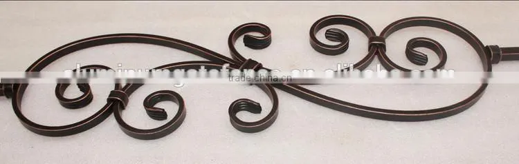 Wrought Iron Parts for Staircase Fence Railings with Scrolls