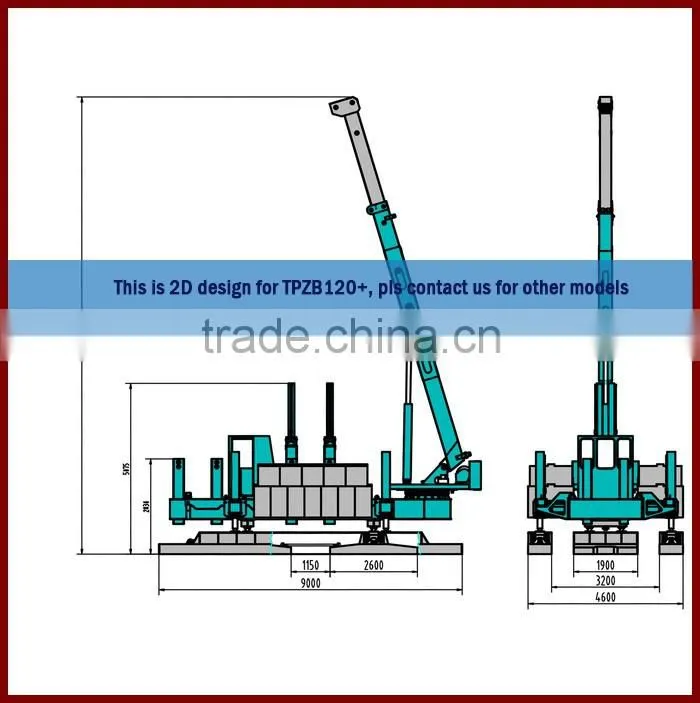 Brand New Hydraulic Static Pile Driver Pile Machine TPZB150+