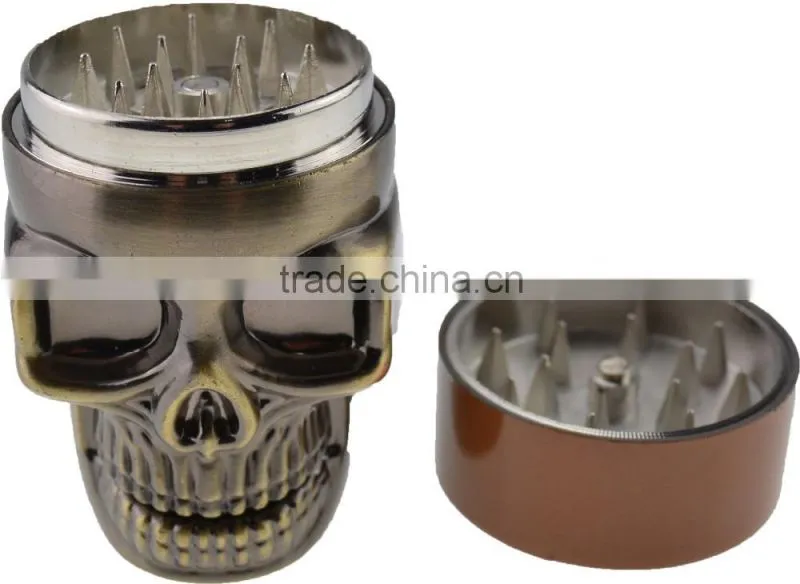 Spice Herb Grinder- Four Piece with Pollen Catcher - Zinc Alloy 815