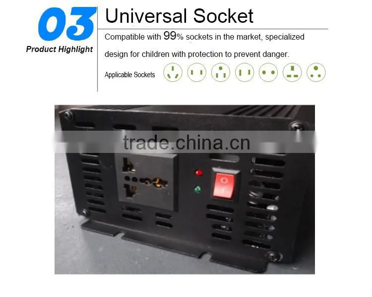 12V 220V ac to dc 500W modified sine wave inverter power home inverter with UPS
