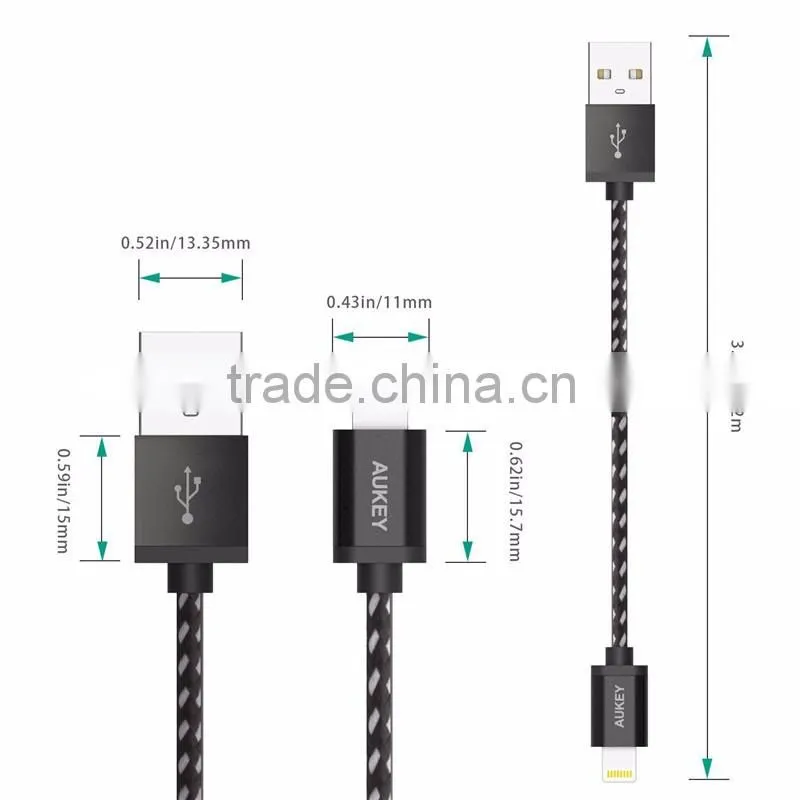 MFI 8 pin data cable for Iphone 6 6s plus 5 5s ipad high quality IOS 8/9 durable fast charge data cync usb line wire