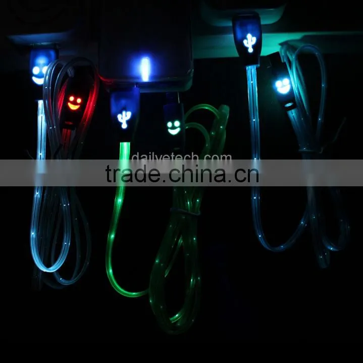 1M Colorful Micro USB LED Charging Cable for Samsung S5 S4 S3 from Dailyetech