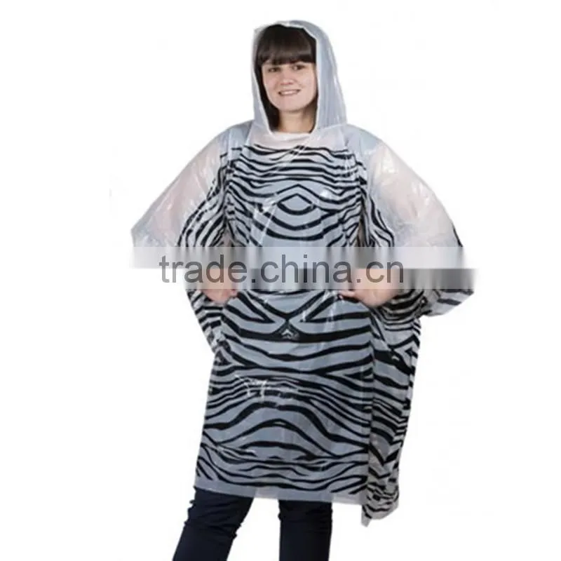 0.02mm pe poncho,raincoat,50"*80" rain poncho