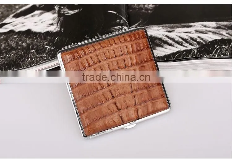 Crocodile Leather Cigarette Cases Wholesale Cigarette Cases diy Cigarette Case