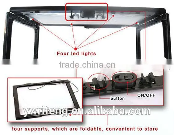 A4 Full page foldable magnifier, 3X Giant Large Hands Free Magnifying Glass With Light LED Magnifier For Reading