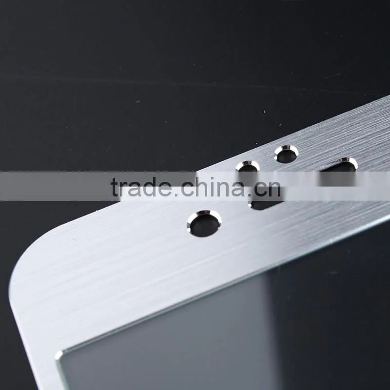 Customized Titanium-aluminium Alloy Border Tempered Glass Screen Protector for Iphone 4/4S