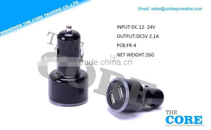 C2 2 USB port car charger,2 ports car charger,car usb charger