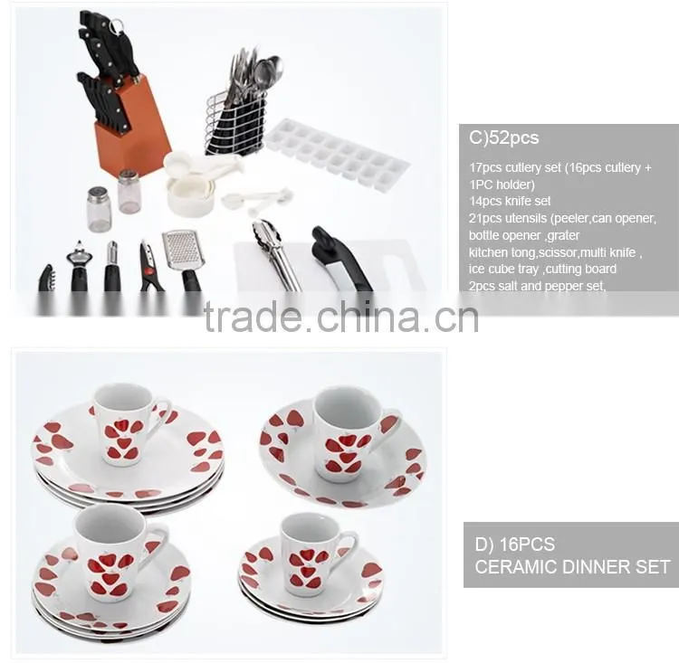 wholesale best choice thermometer stainless steel cookware set
