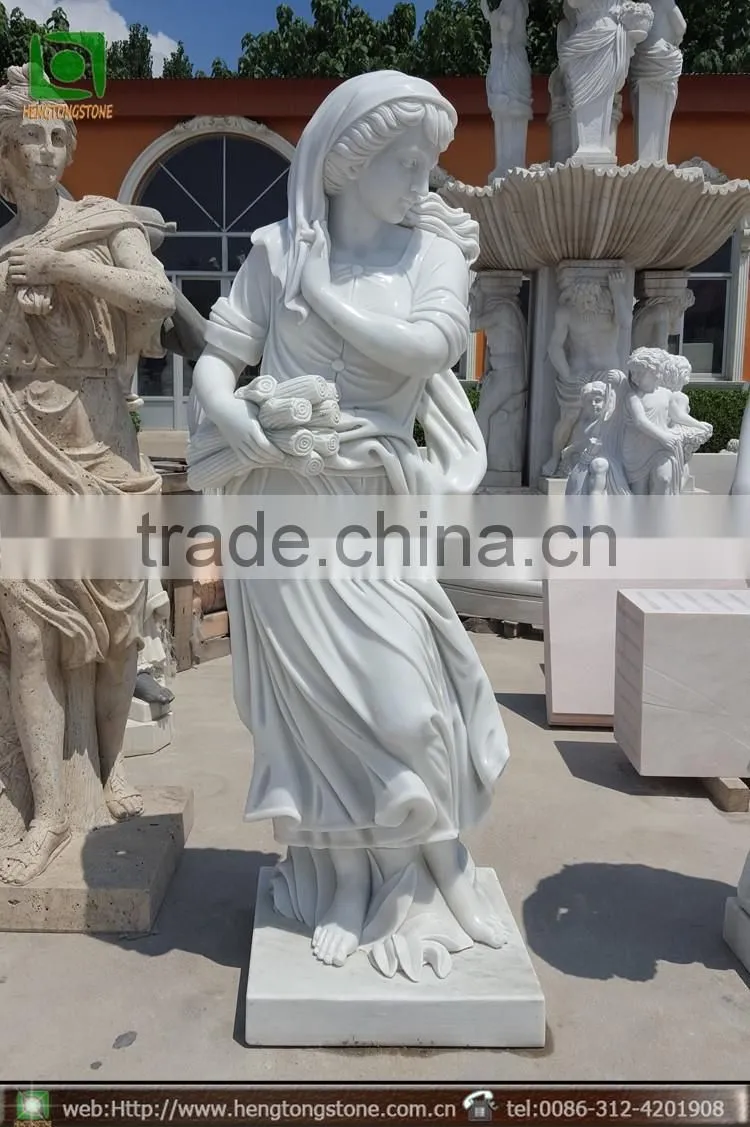 Hand Carved Four Seasons Marble Garden Statues