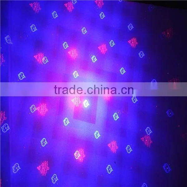 Red and Blue 8 Gobo Twinkling Xmas lights