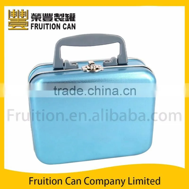 Small Suitcase Lunch Box Tin Container